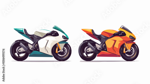 Motorcycle racing. Sport bike.	
