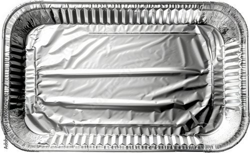 Empty aluminum pan