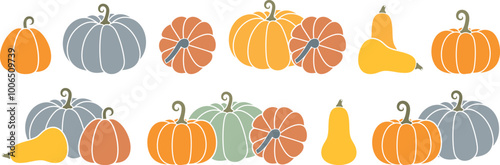 Pumpkin logo. Isolated pumpkin on white background