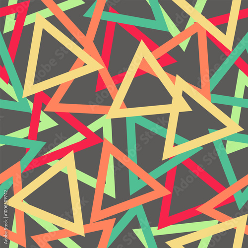 Modern op art striped abstract background. Vector illustration. Chaotic guys repeated backdrop