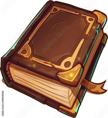 Ancient leather-bound book