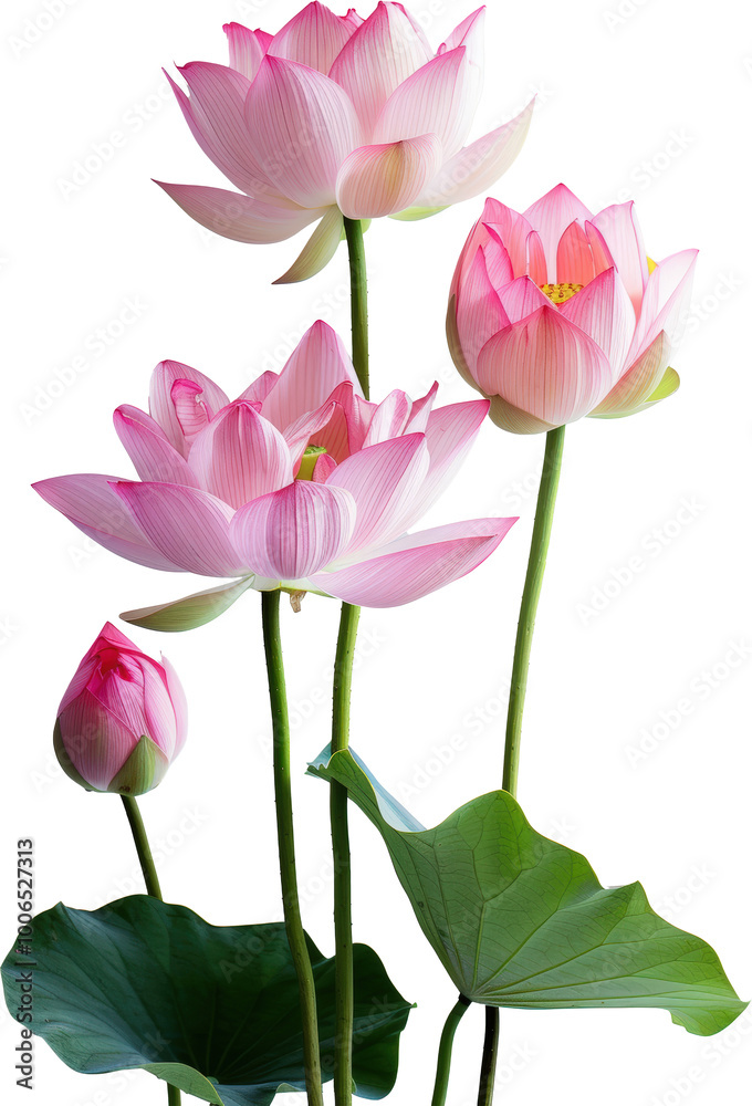 Pink lotus flowers bloom. Pink lotus flowers bloom.