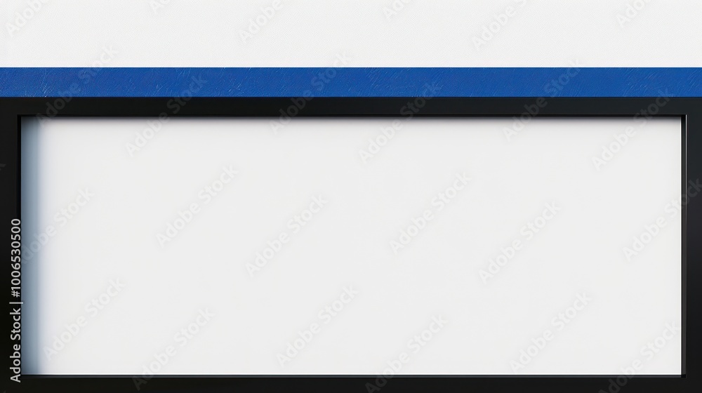 Black Frame with a Blue Stripe Black Frame with a Blue Stripe