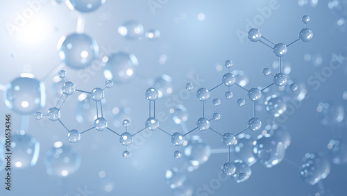 vaborbactam molecular structure 3d, non-b-lactam b-lactamase, structural chemical formula view from a microscope photo