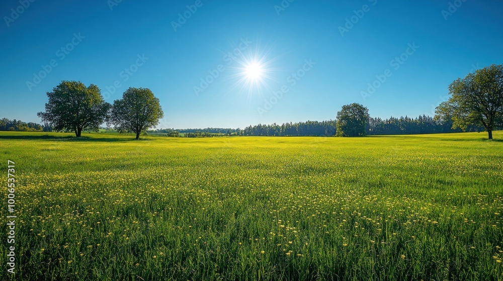 Obraz premium Sunny Meadow Landscape