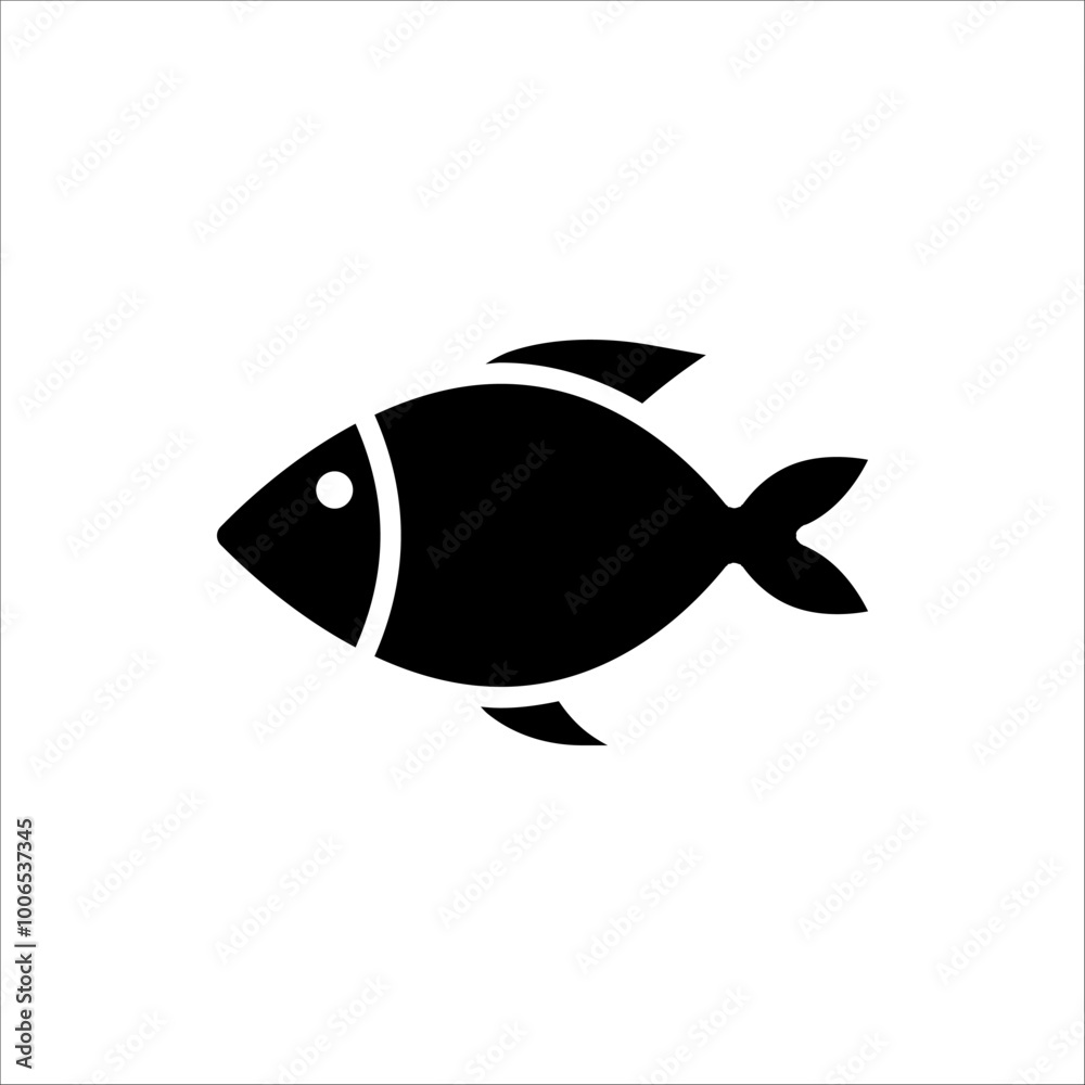 Fish icon. Fish vector illustration for web design. Isolated on white background. Fish icon. Fish vector illustration for web design. Isolated on white background.
