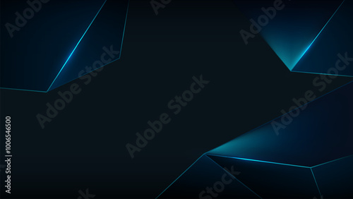 blue abstract polygon elegant background vector illustration.digital Innovative tech background