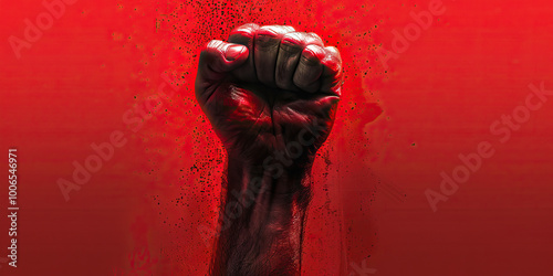Indignation (Dark Red): A raised fist symbolizing anger or righteous anger.
