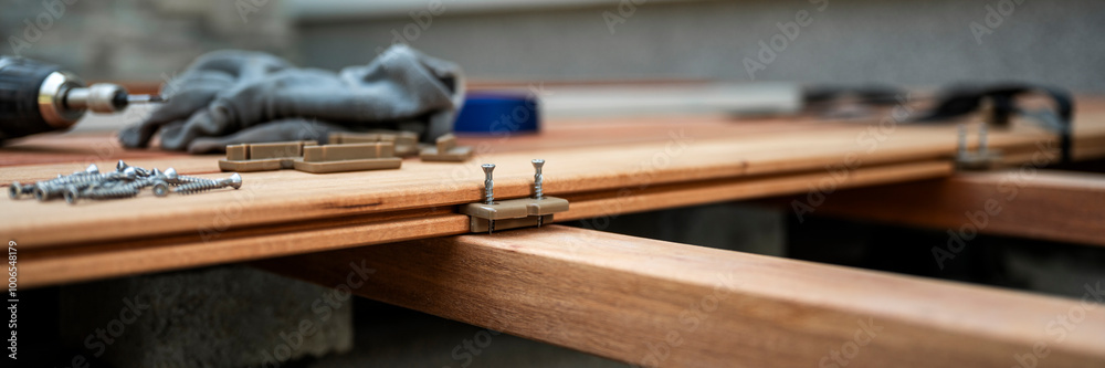Deck Board Installation with Hidden Fasteners Deck Board Installation with Hidden Fasteners