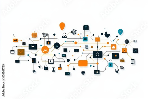 modern communication technology illustrated through devices connected to a digital network symbolizing the evolution of internet business creating a visually engaging techcentric concept photo