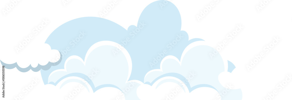 Set Of Clouds Cloud icon Vector Illustration Set Of Clouds Cloud icon Vector Illustration
