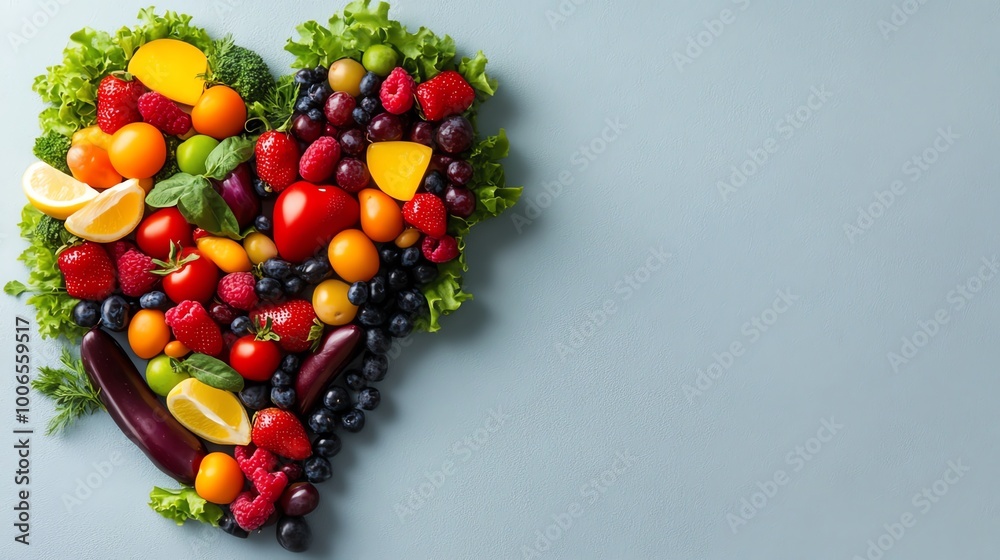 Fruits and vegetables forming the shape of a pancreas, Healthy Diet for Diabetes, nutrition and organ care concept Fruits and vegetables forming the shape of a pancreas, Healthy Diet for Diabetes, nutrition and organ care concept