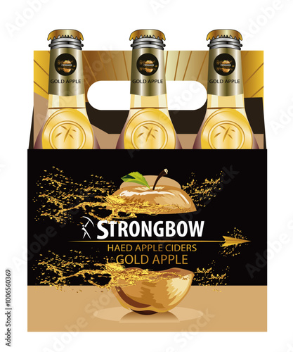 STRONGBOW HARD APPLE CIDER GOLD Vector