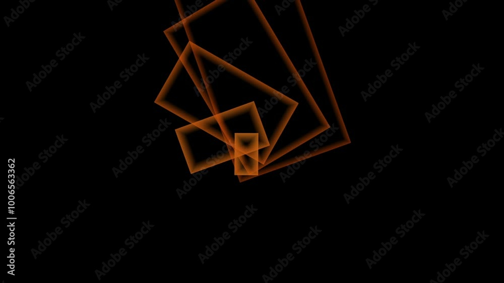 Modern abstract 3d rendered background with colored squares spinning like a spring on a black background Modern abstract 3d rendered background with colored squares spinning like a spring on a black background