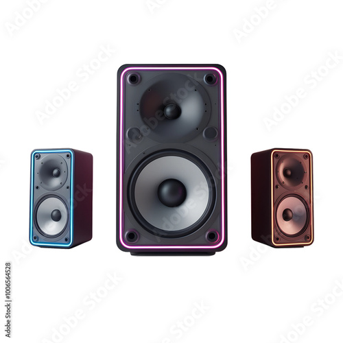audio speaker isolated pack
