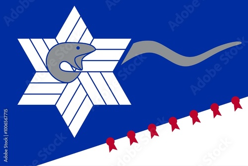 Flag of the Branch Davidians illustration. Religion photo