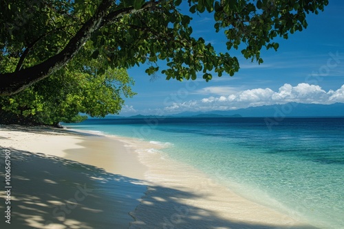 Coastal tranquility: appreciating the peacefulness of nature's marine splendor photo