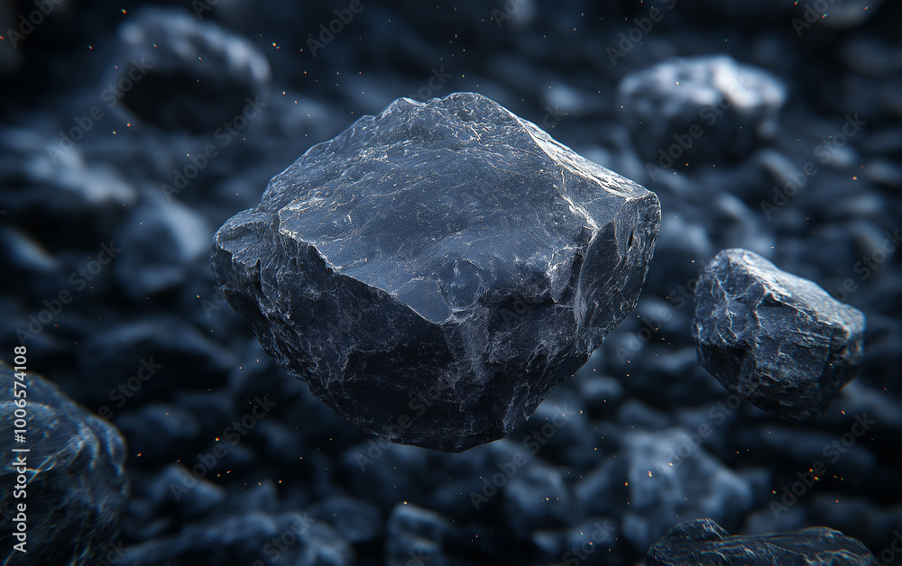A small group of asteroid-like rocks floating in the vast expanse of space in a galaxy with rough edges and explosive eruptions. A small group of asteroid-like rocks floating in the vast expanse of space in a galaxy with rough edges and explosive eruptions.