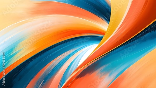 Modern abstract colorful oil paint brush strok art background