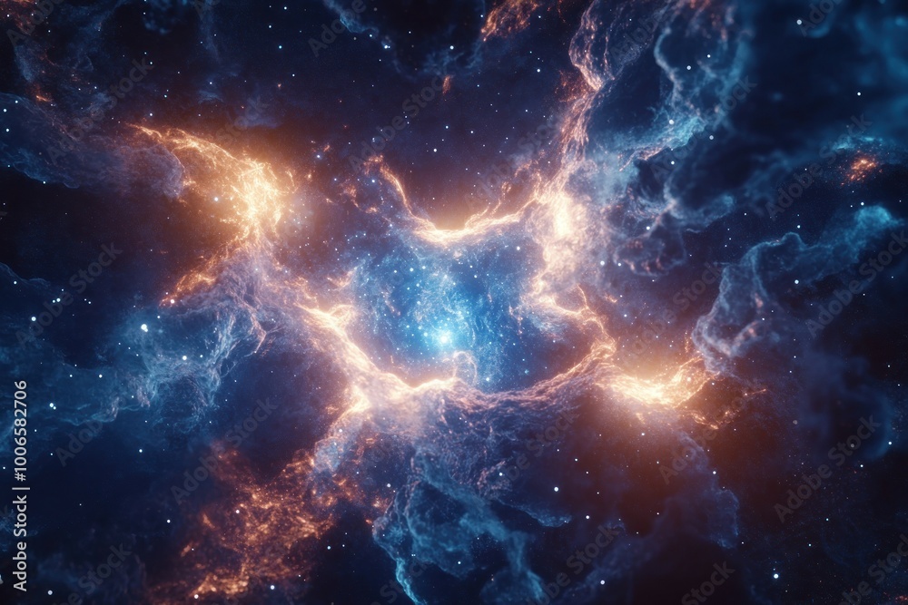 Captivating Glowing Blue Protoplas Visualization Captivating Glowing Blue Protoplas Visualization