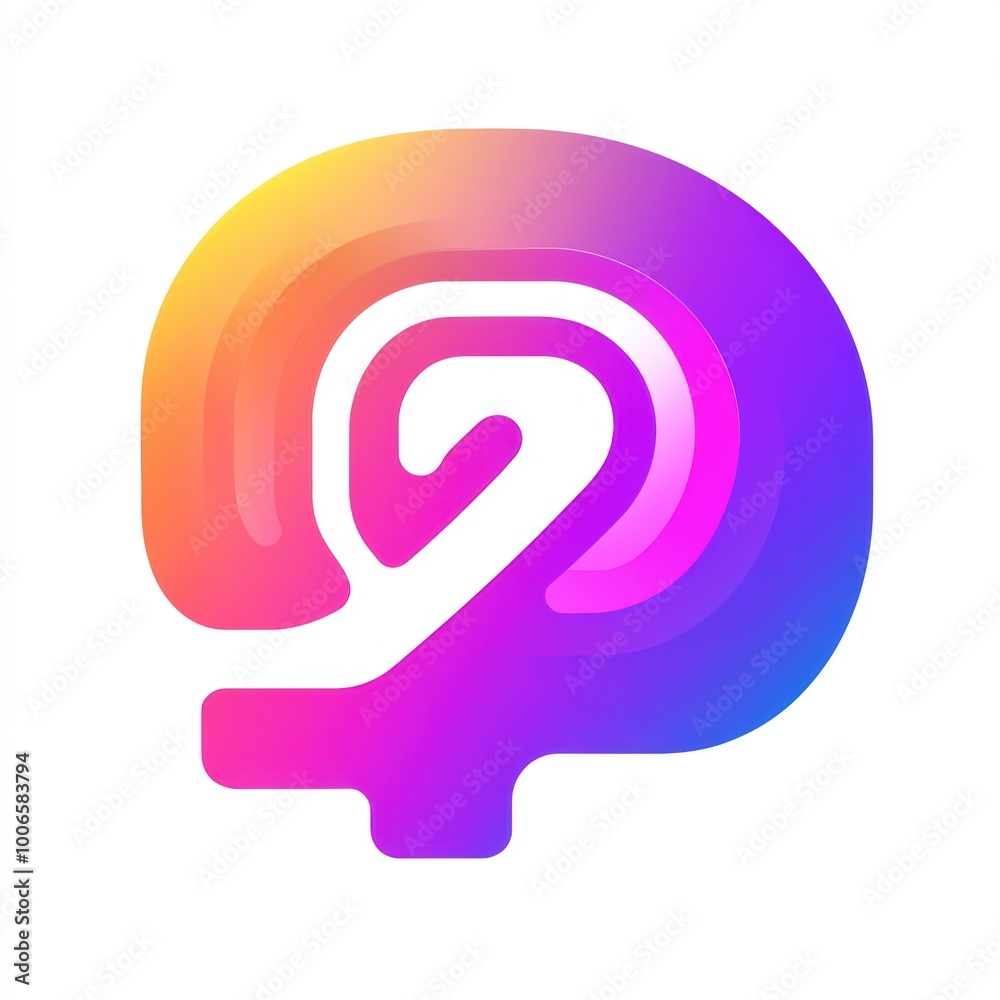Modern logo showcasing the harmonious synergy of creativity and artificial intelligence