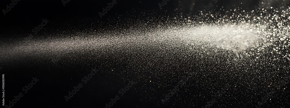 aerosol spray water, black background, aerosol spray water, black background,