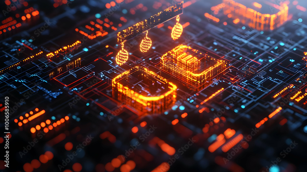 3D Macro Shot of Glowing Financial Symbols and Compliance Scales on Digital Device - Futuristic Concept for Strategic Financial Planning and Business Responsibility 3D Macro Shot of Glowing Financial Symbols and Compliance Scales on Digital Device - Futuristic Concept for Strategic Financial Planning and Business Responsibility
