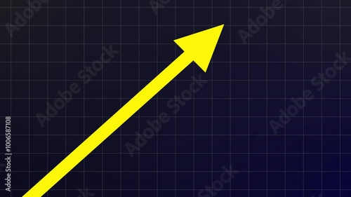 Success Process and The Struggle Before Achievement Concept with arrow up and down and then straight Forward up with high speed.