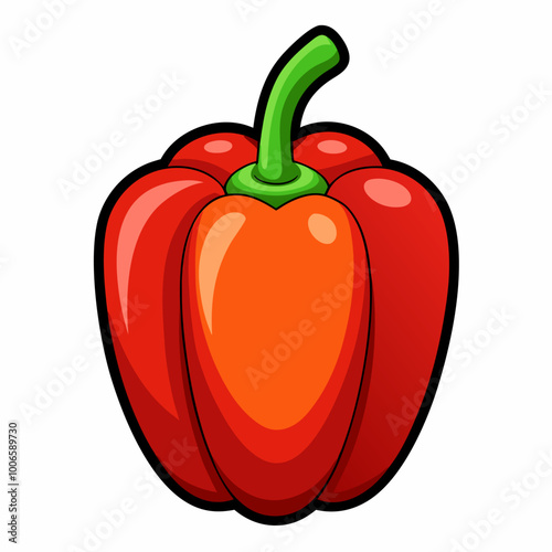 bell pepper vector illustration