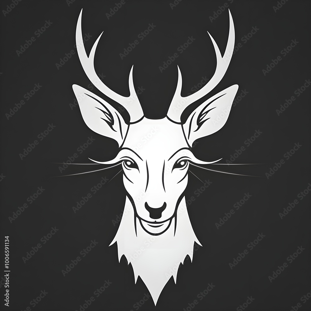 deer head silhouette deer head silhouette