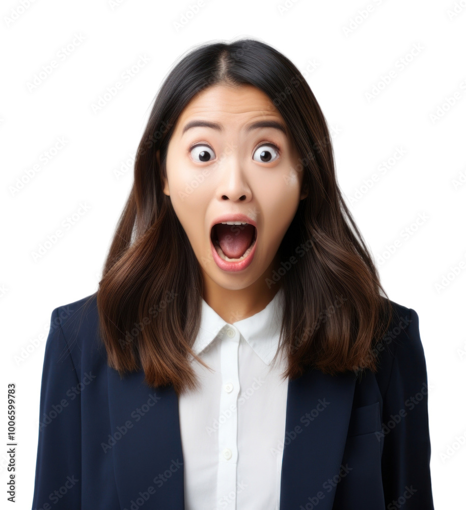 PNG Asian woman surprised adult white background frustration. PNG Asian woman surprised adult white background frustration.