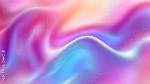 Wallpaper Mural Abstract Iridescent Pastel Wave Texture with Soft Pink, Blue, and Purple Hues Torontodigital.ca