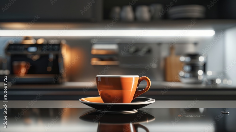 Coffee Cup in Modern Kitchen Coffee Cup in Modern Kitchen