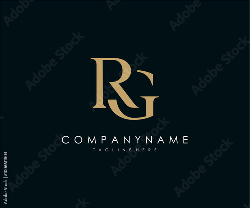 GR luxury vector logo photo