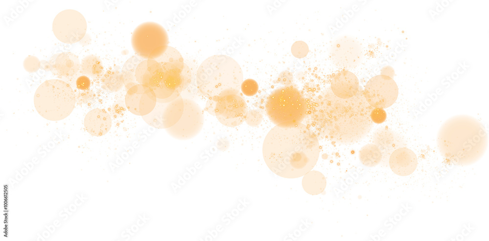 A luminous bokeh that gently shimmers with golden light. Light abstract glowing lights. Glowing bokeh effect isolated. Christmas background made of glowing dust. PNG. A luminous bokeh that gently shimmers with golden light. Light abstract glowing lights. Glowing bokeh effect isolated. Christmas background made of glowing dust. PNG.