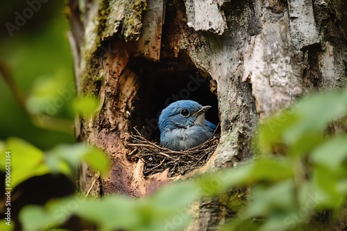 blue bird on a tree