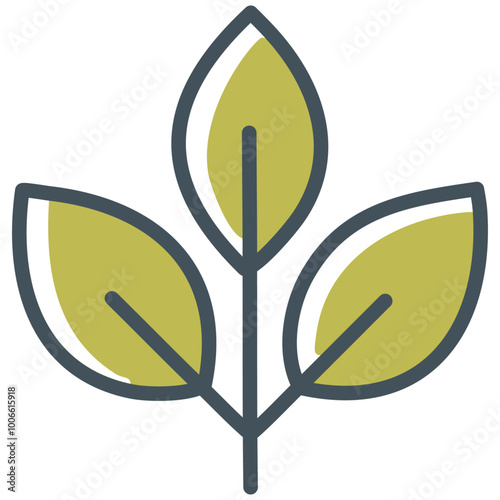 葉っぱのアイコン, 新芽, 新緑
