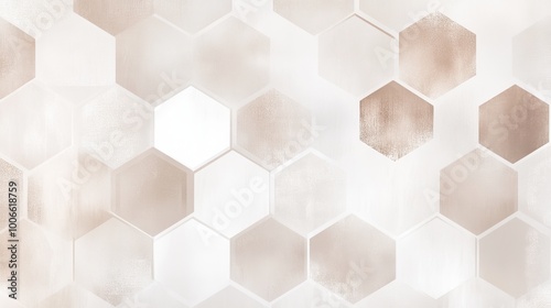 Abstract Geometric Hexagon Pattern Wallpaper