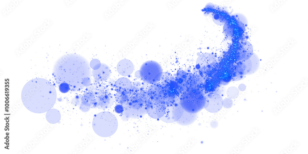 A luminous bokeh that gently shimmers with blue light. Light abstract glowing lights. Glowing bokeh effect isolated. Christmas background made of glowing dust. PNG. A luminous bokeh that gently shimmers with blue light. Light abstract glowing lights. Glowing bokeh effect isolated. Christmas background made of glowing dust. PNG.