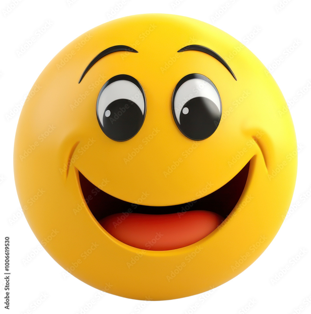 Fototapeta premium PNG Emoticon cartoon face toy.