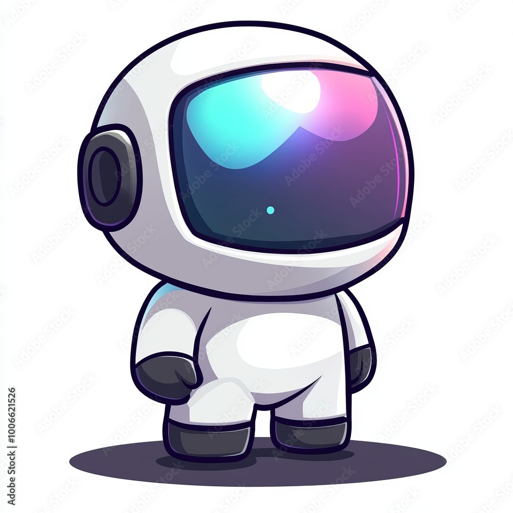 Cute Cartoon Astronaut Illustration - Space Exploration Design Cute Cartoon Astronaut Illustration - Space Exploration Design