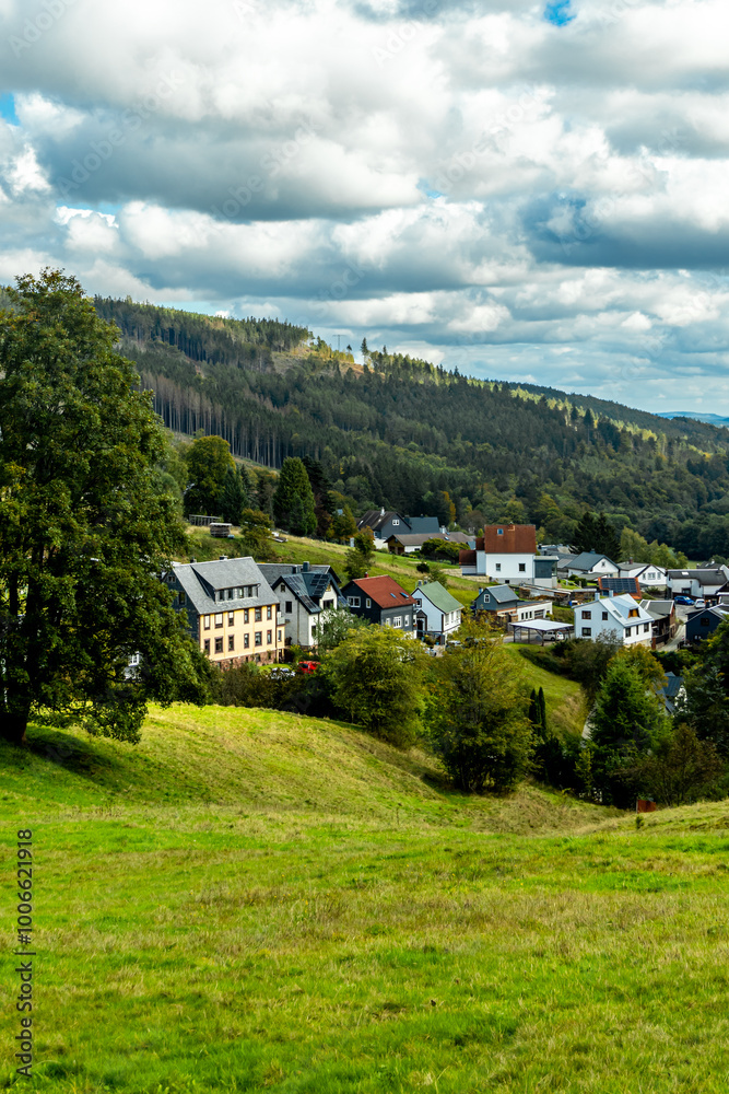 Herbstliche Wanderung durch den wunderschönen Thüringer Wald über den Kickelhahn bei Ilmenau - Thüringen - Deutschland Herbstliche Wanderung durch den wunderschönen Thüringer Wald über den Kickelhahn bei Ilmenau - Thüringen - Deutschland