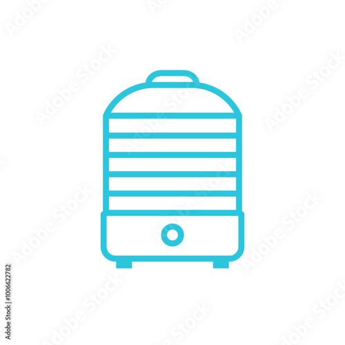 Dehydrator icon. Isolated on white background. From blue icon set.