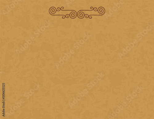 Medieval Parchment Background - Celtic Curved Spiral Lines Header