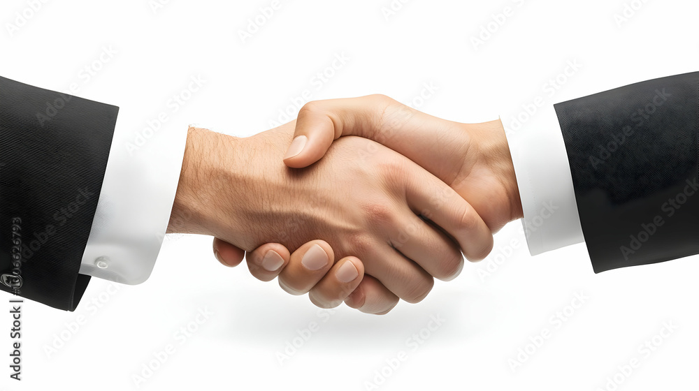 3D Business Partners Sealing Deal with Handshake Concept - Candid Shot in Bright Office with White Background Symbolizing Success and Agreement 3D Business Partners Sealing Deal with Handshake Concept - Candid Shot in Bright Office with White Background Symbolizing Success and Agreement