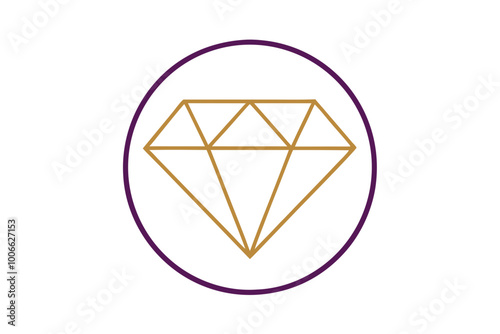 Captivating Outlined Minimalist Cushion Cut Diamonds Enhanced by Unique Vector Illustrations for Contemporary Design

