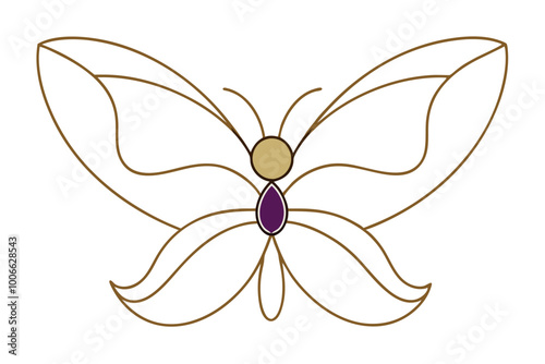 Vector Illustration of Orative Butterfly Bringing Nature to Life in Your Artwork