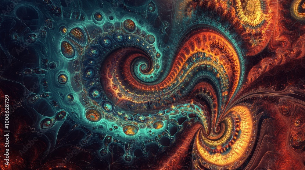 An abstract digital artwork showcasing swirling fractal patterns in vivid reds and blues against a dark background. An abstract digital artwork showcasing swirling fractal patterns in vivid reds and blues against a dark background.