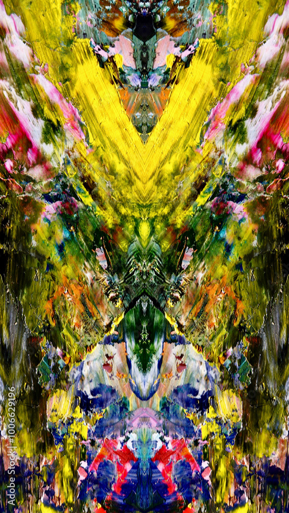 Fototapeta premium Abstract background wallpaper. Ethnic pattern. Mixtures of oil paint. Trendy hand painting canvas. Wall decor and Wall art prints Idea. 3D Texture. Art object