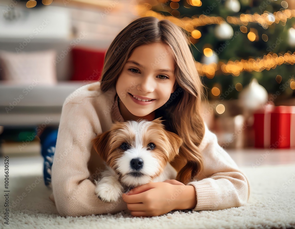 girls and boys with dogs, cats and rabbits, pets as birthday gifts, Christmas gifts with animals girls and boys with dogs, cats and rabbits, pets as birthday gifts, Christmas gifts with animals